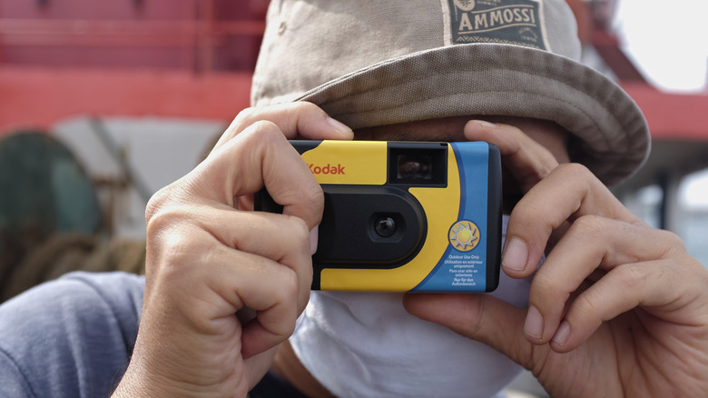 Photographer uses Kodak film camera for nostalgic pictures