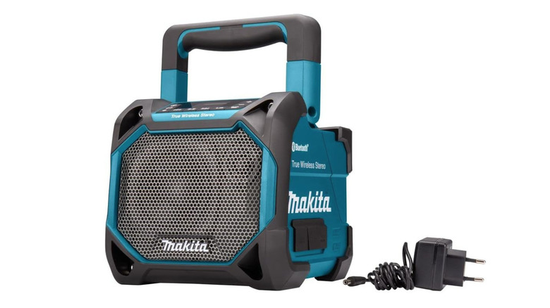 Makita DMR203 Bluetooth Jobsite Speaker on display