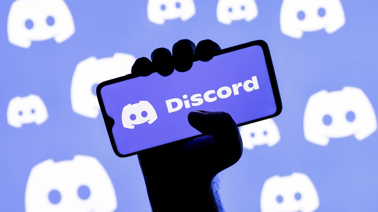 Discord logo on smartphone