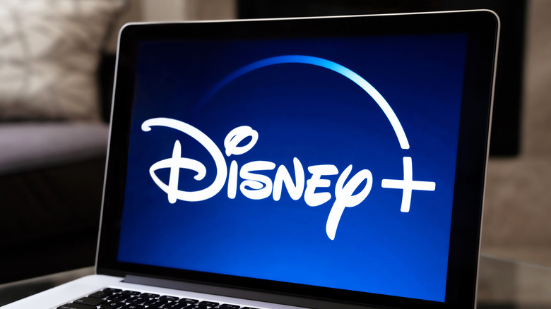 Laptop with Disney+