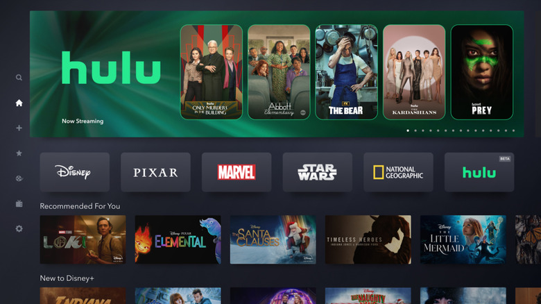 Hulu on Disney+ in-app screen