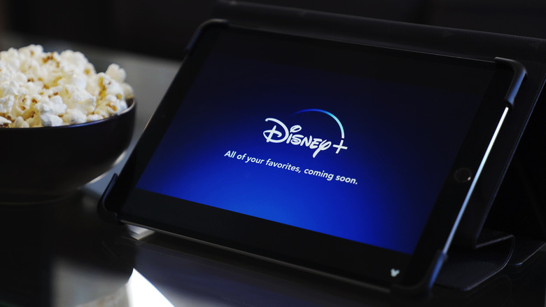 Disney Plus on tablet