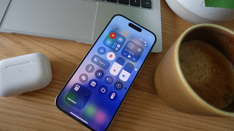 iPhone control center before computer