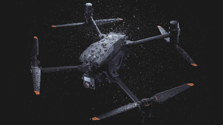 The weather-proof DJI M30 drone.