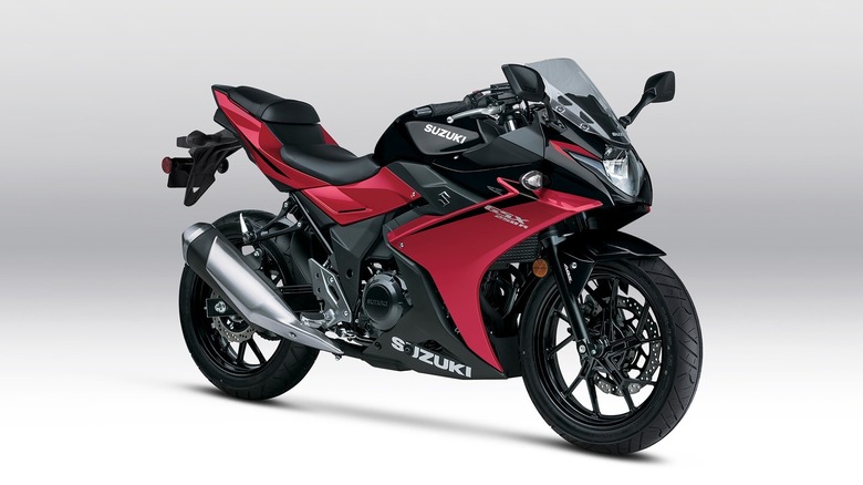 A Suzuki 2025 GSX250R ABS.