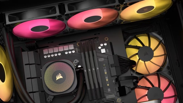 A Corsair Nautilus AIO Cooler Installed In A PC