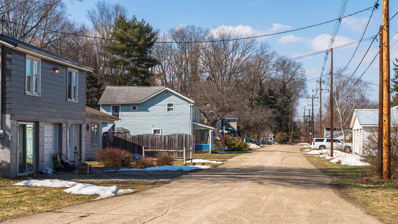 A dirt road in rural Pennsylvania