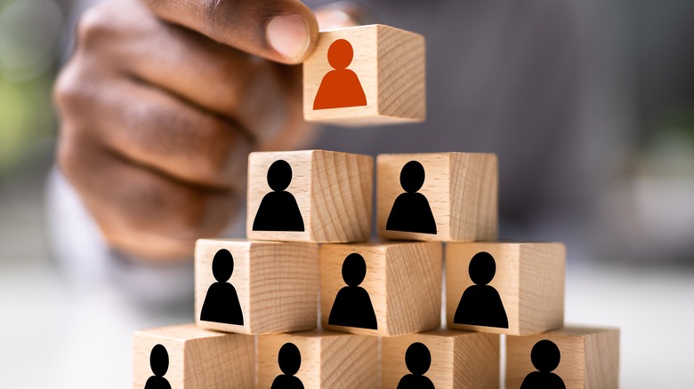 blocks stacked in a hierarchy