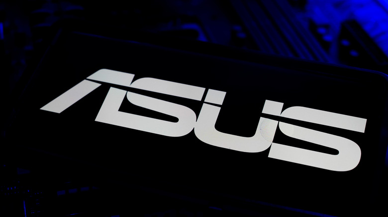 asus logo on computer