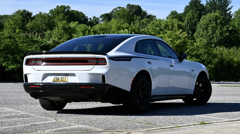 2026 Dodge Charger sedan rear 3/4 view