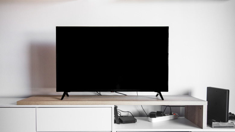 TV in plugged into power strip standby mode