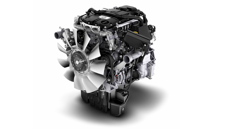 Detroit DD5 Engine on plain background