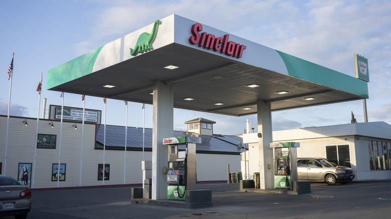 Sinclair gasoline station in California