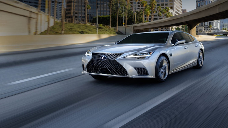 Lexus LS Hybrid in gray color