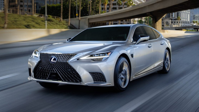 Lexus LS Hybrid in gray color