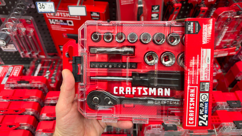 Set of Craftsman sockets in Lowe's store