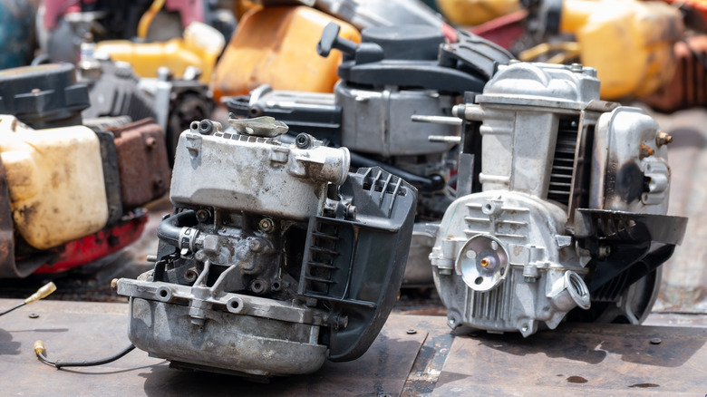 Old lawn mower engines