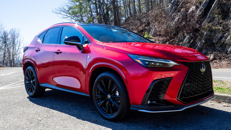 2026 Lexus NX 350h F Sport Handling AWD right front three-quarter view