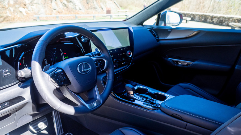 2026 Lexus 350h F Sport Handling AWD dashboard and steering wheel
