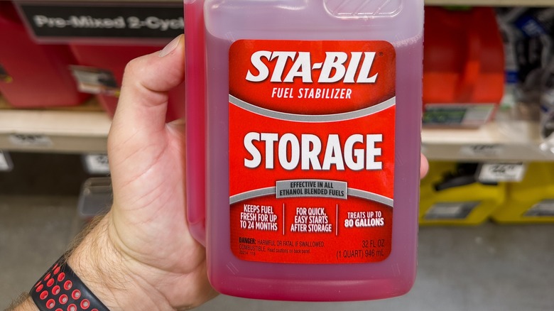 bottle of sta-bil fuel stabilizer