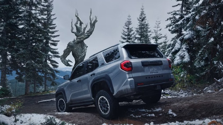 Silver TRD Off Road trim of the 2025 Toyota 4Runner