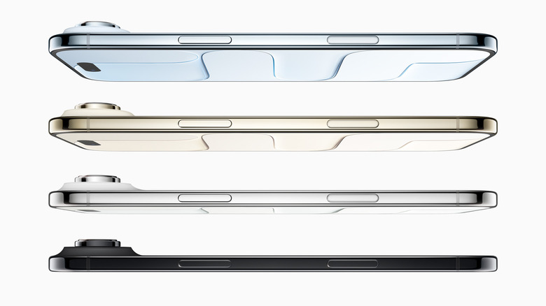 A lineup of new Apple iPhone Airs in different colors