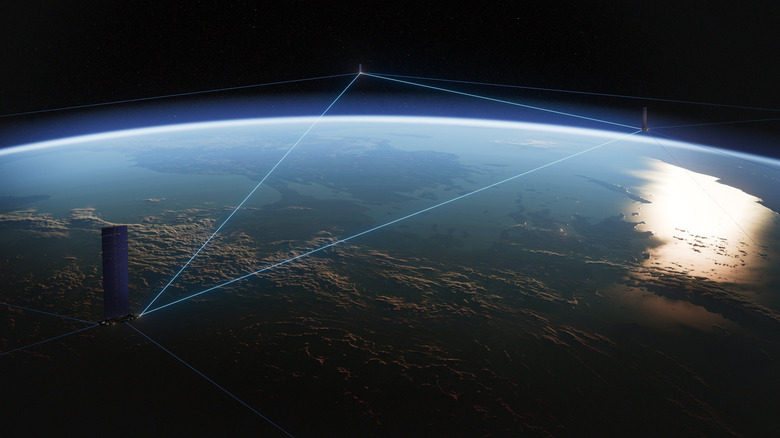 A Starlink constellation is connected by over 8,000 space lazers.