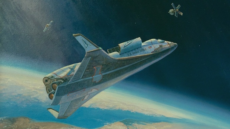Concept art of a future space interception
