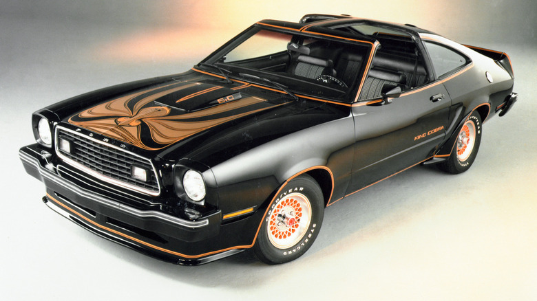 1978 Ford Mustang II King Cobra T-top, front-left three-quarter view