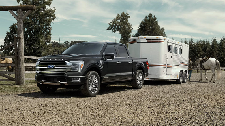 2026 Ford F-150 with trailer on farm