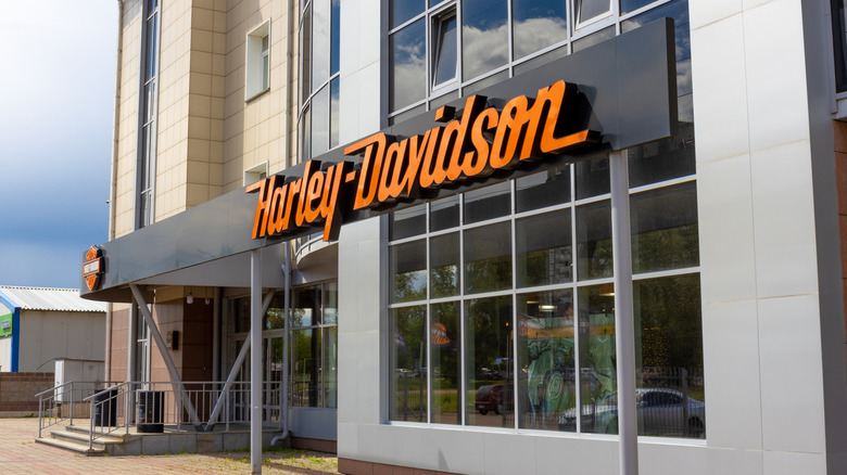 Exterior of Harley-Davidson shop