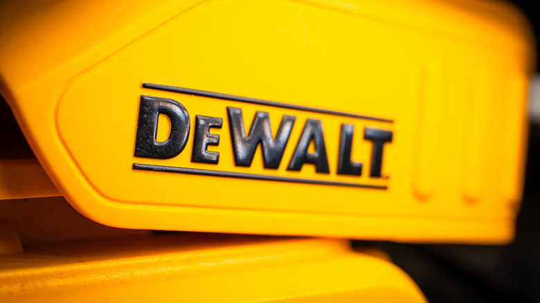 DeWalt logo on a tool