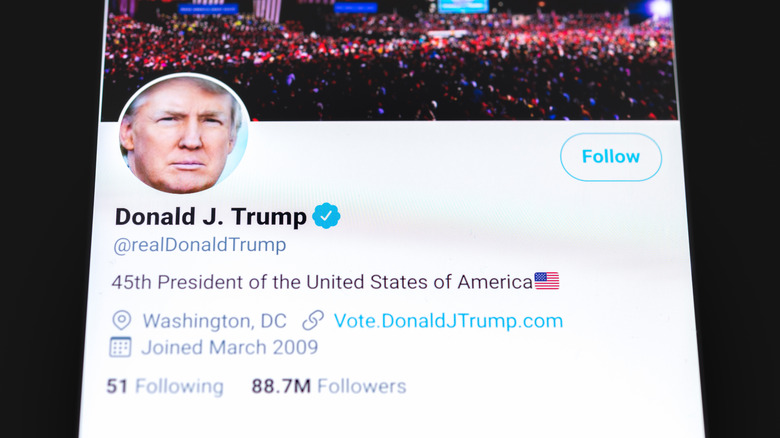 twitter trump app profile rally 