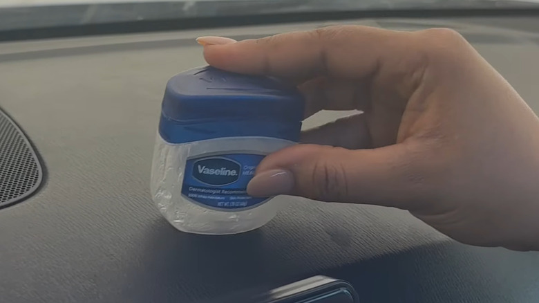 vaseline for washing car dashboard