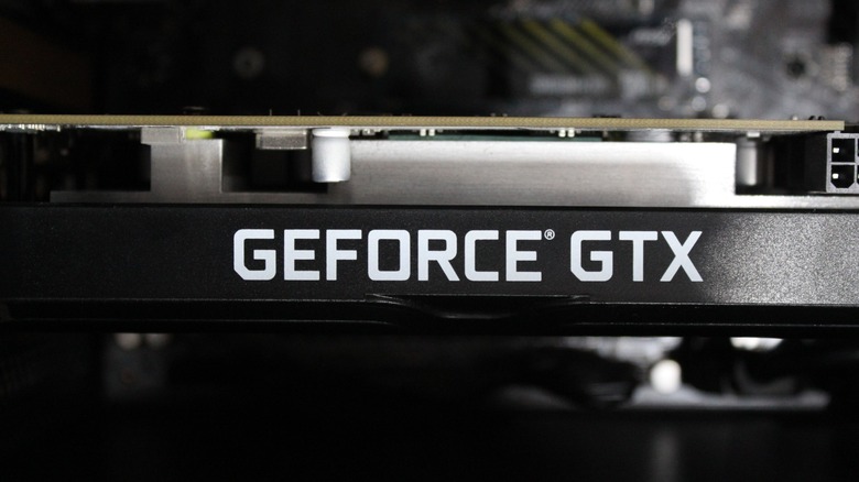 GeForce GTX branding on a GPU