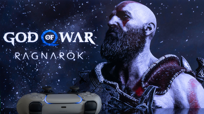 Someone playing god of war ragnarok