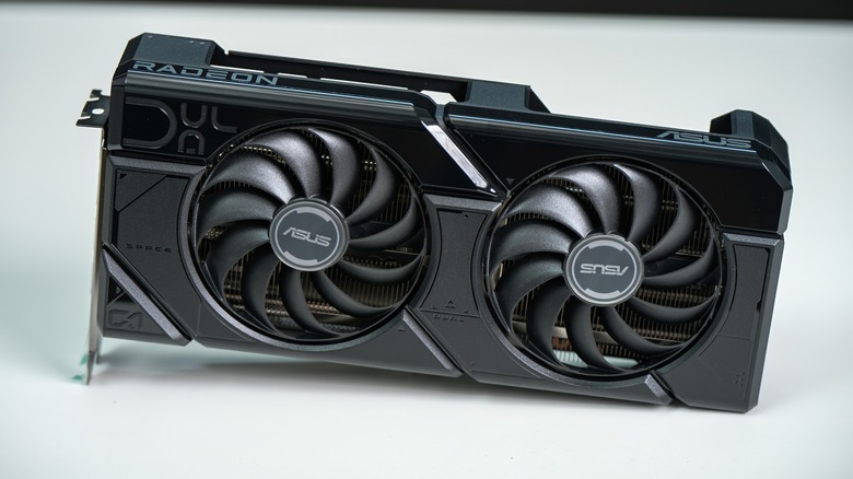 AMD Radeon RX 7800 XT on a white surface
