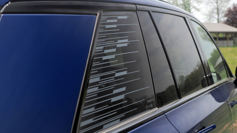 2026 Cadillac Vistiq rear glass detail