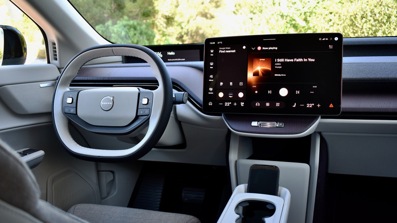 2027 Volvo EX60 dashboard.