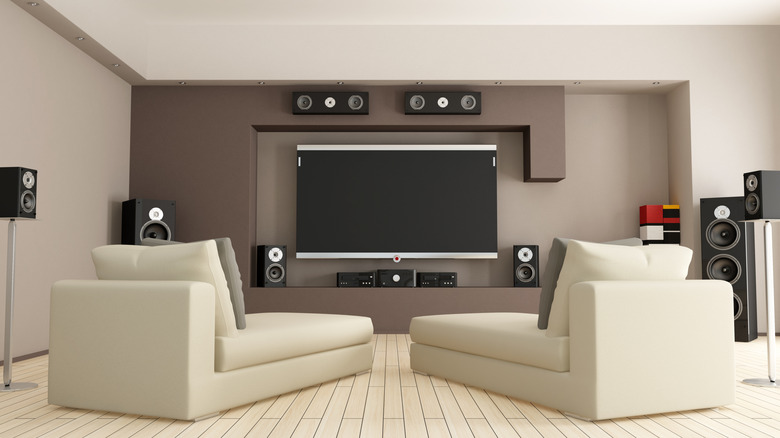 Home theater with surround sound