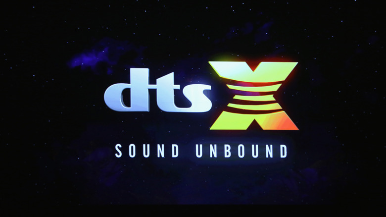 DTS:X logo on screen