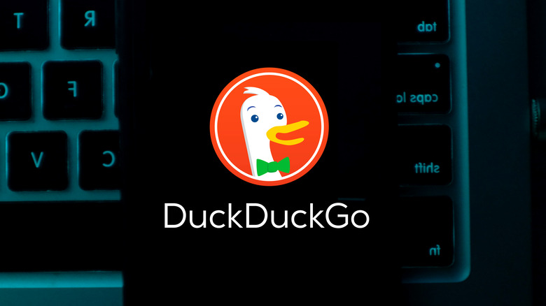 DuckDuckGo logo on phone