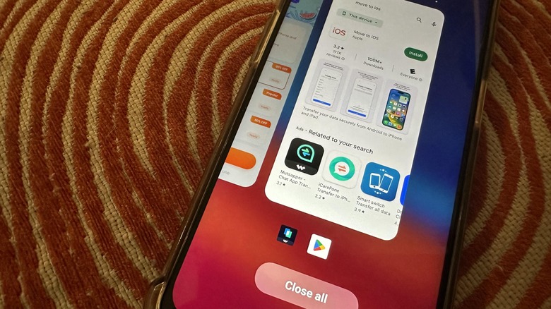Android phone close all apps