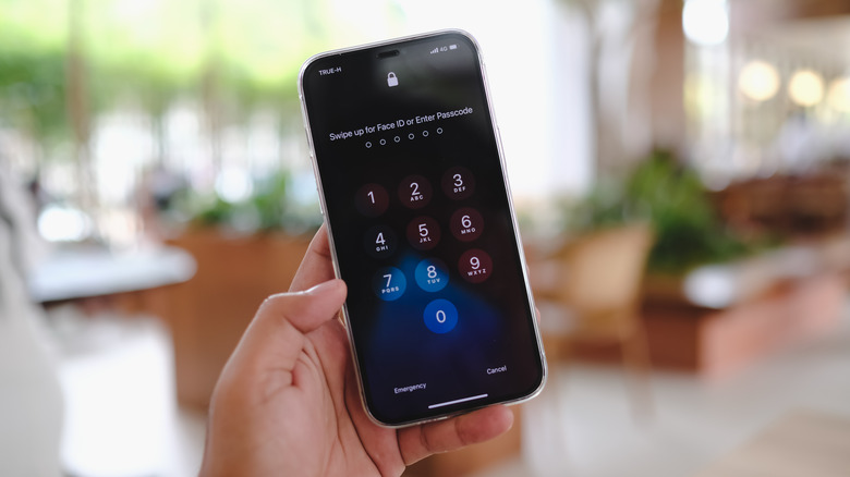 Enter passcode iPhone