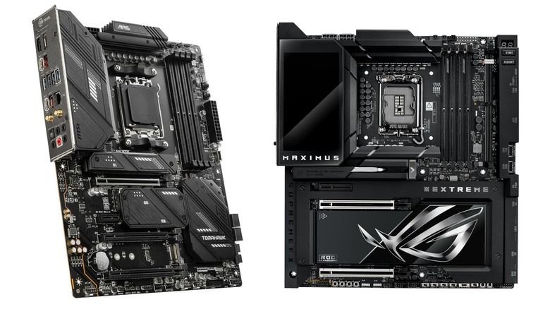 MSI X670E Tomahawk Wi-Fi and SUS ROG MAXIMUS Z890 EXTREME motherboard