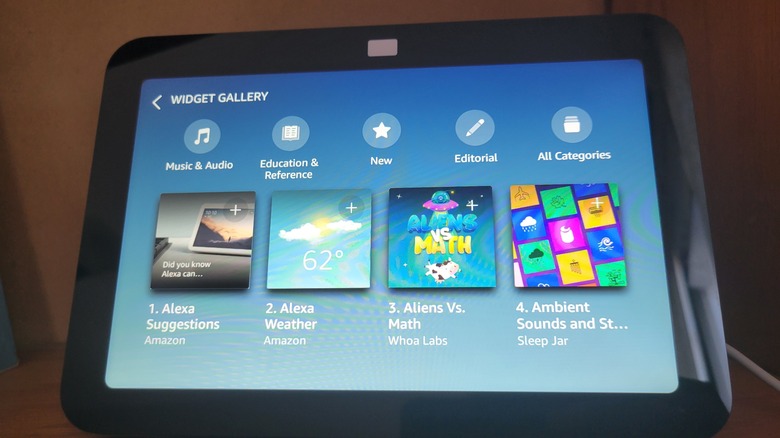 Echo Show 8 widgets