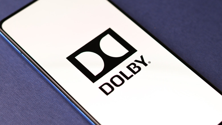 Dolby Vision logo on a smartphone screen