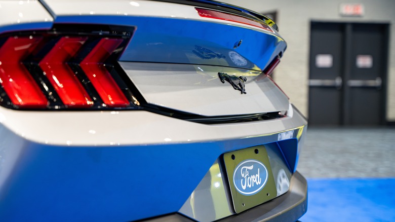 Rear shot of a Mustang EcoBoost