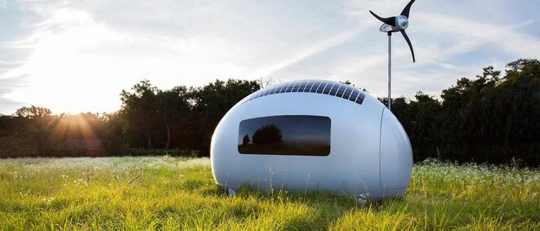 Ecocapsule is a sustainable egg-shaped house the size of a car