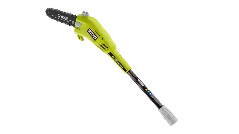 the head of the 40V 10-Inch Pole Saw by Ryobi